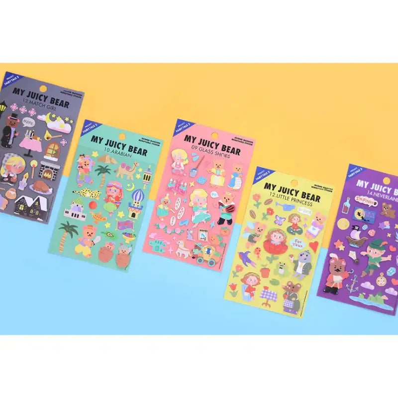 Second Mansion x 10x10 - Juicy Bear Fairy Tale Sticker Set v2 - 10x10 - Accessories - Harumio