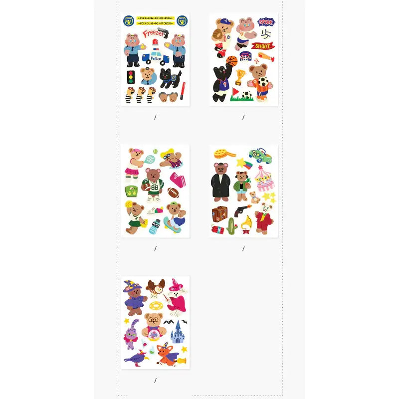 Second Mansion x 10x10 - Juicy Bear Fairy Tale Sticker Set v2 - 10x10 - Accessories - Harumio