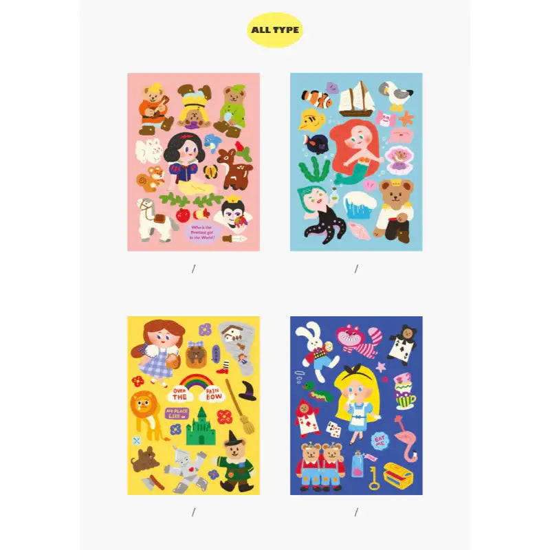 Second Mansion x 10x10 - Juicy Bear Fairy Tale Sticker Set v1 - 10x10 - Accessories - Harumio