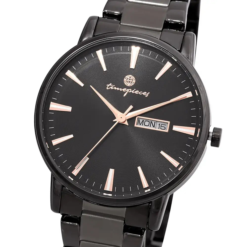 OST - Timepiece Black Couple Men Metal Watch - OST - Watch - Harumio