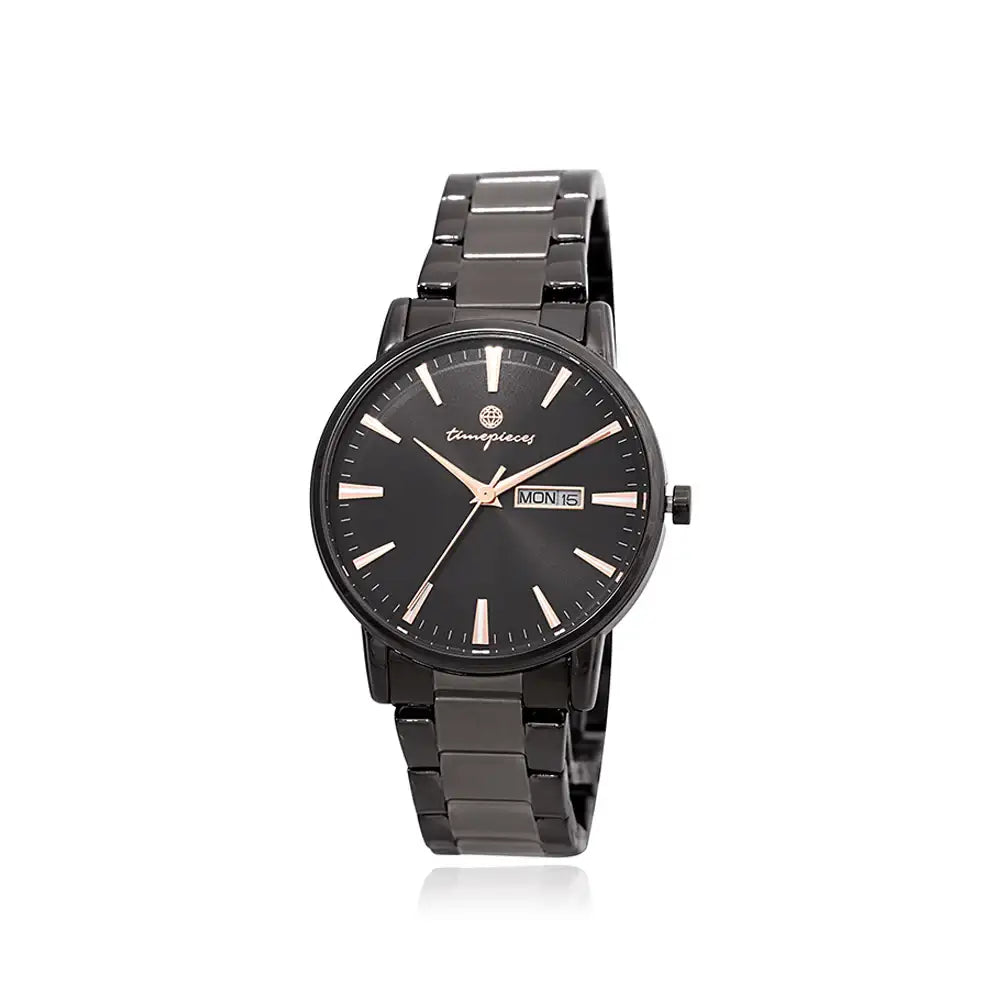 OST - Timepiece Black Couple Men Metal Watch - OST - Watch - Harumio