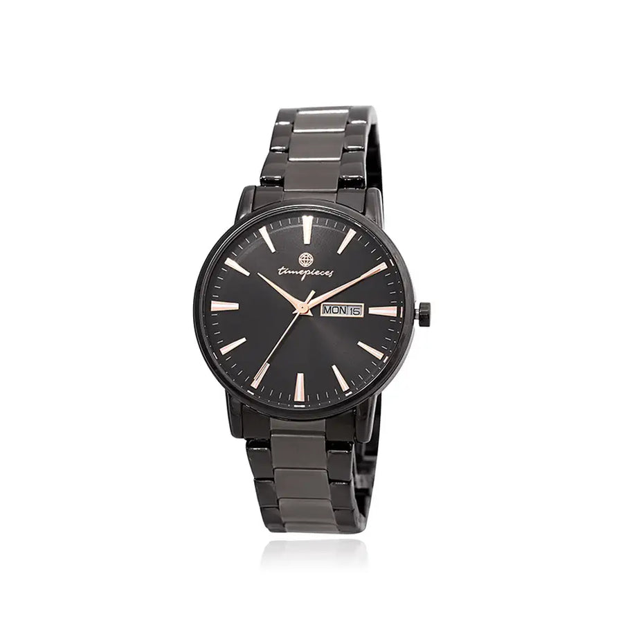 OST - Timepiece Black Couple Men Metal Watch - OST - Watch - Harumio