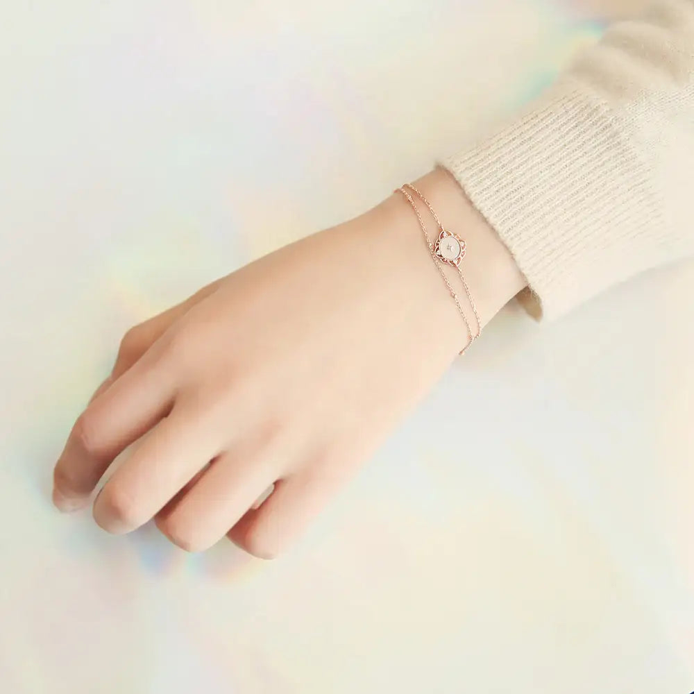 OST - New Year's wish White Lace Mother-of-Pearl Bracelet - OST - Jewelry - Harumio
