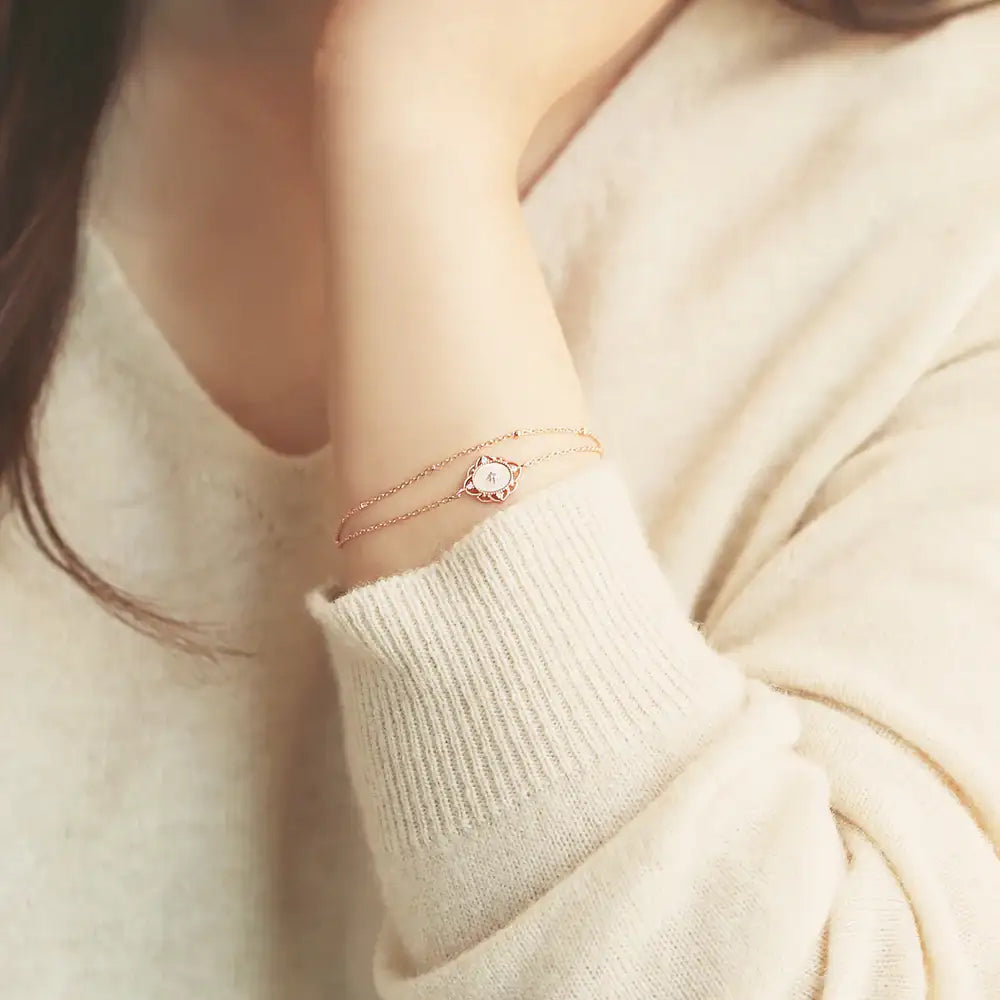 OST - New Year's wish White Lace Mother-of-Pearl Bracelet - OST - Jewelry - Harumio