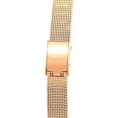 OST - Daily Rose Gold Mesh Watch