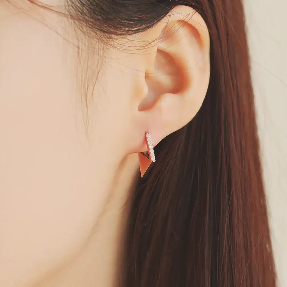 OST - Glam Onyx Half Earrings - OST - Jewelry - Harumio