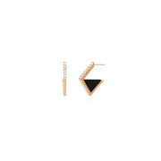 OST - Glam Onyx Half Earrings - OST - Jewelry - Harumio