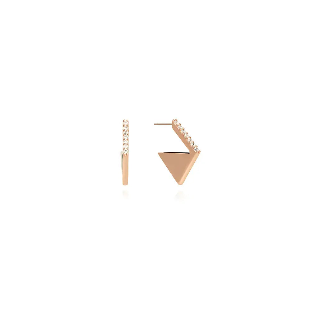OST - Glam Onyx Half Earrings - OST - Jewelry - Harumio