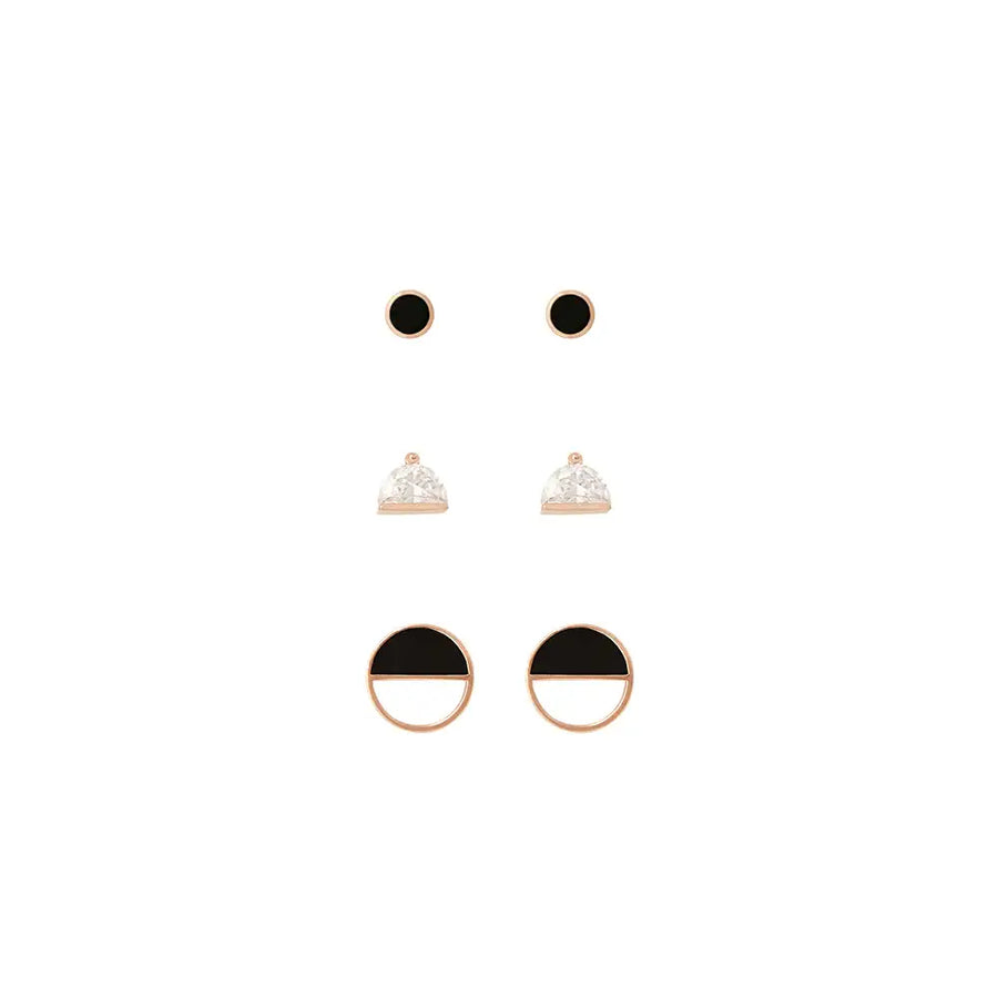 OST - Black Onyx Earrings Set - OST - Jewelry - Harumio