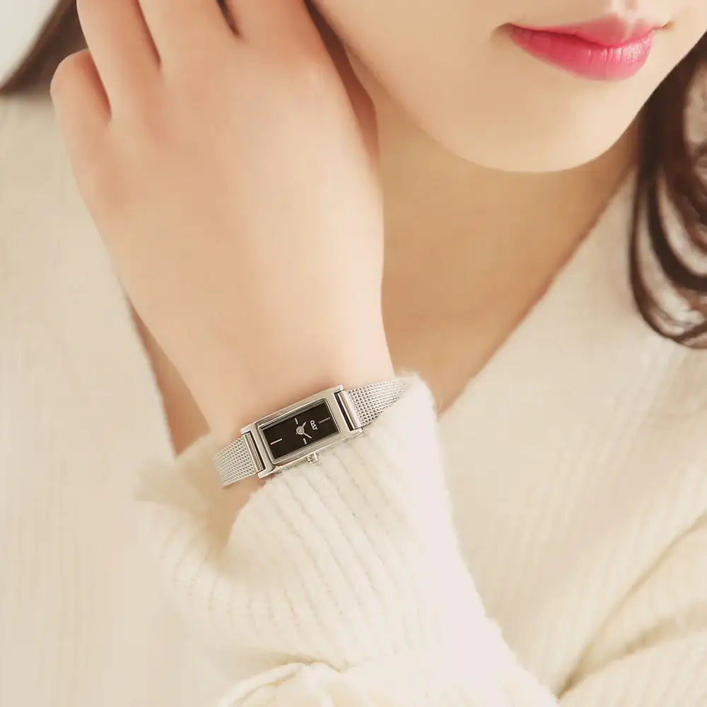 OST - Modern Slim Square Women's Mesh Watch - OST - Watch - Harumio