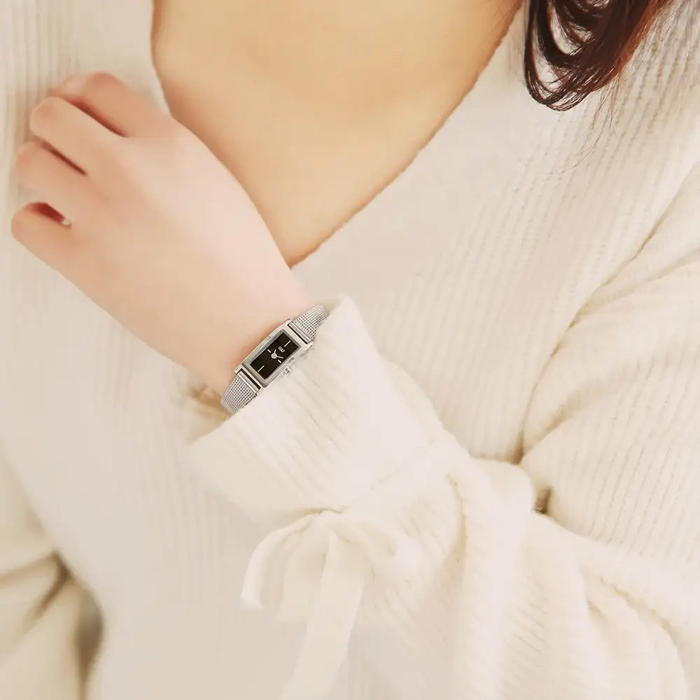 OST - Modern Slim Square Women's Mesh Watch - OST - Watch - Harumio