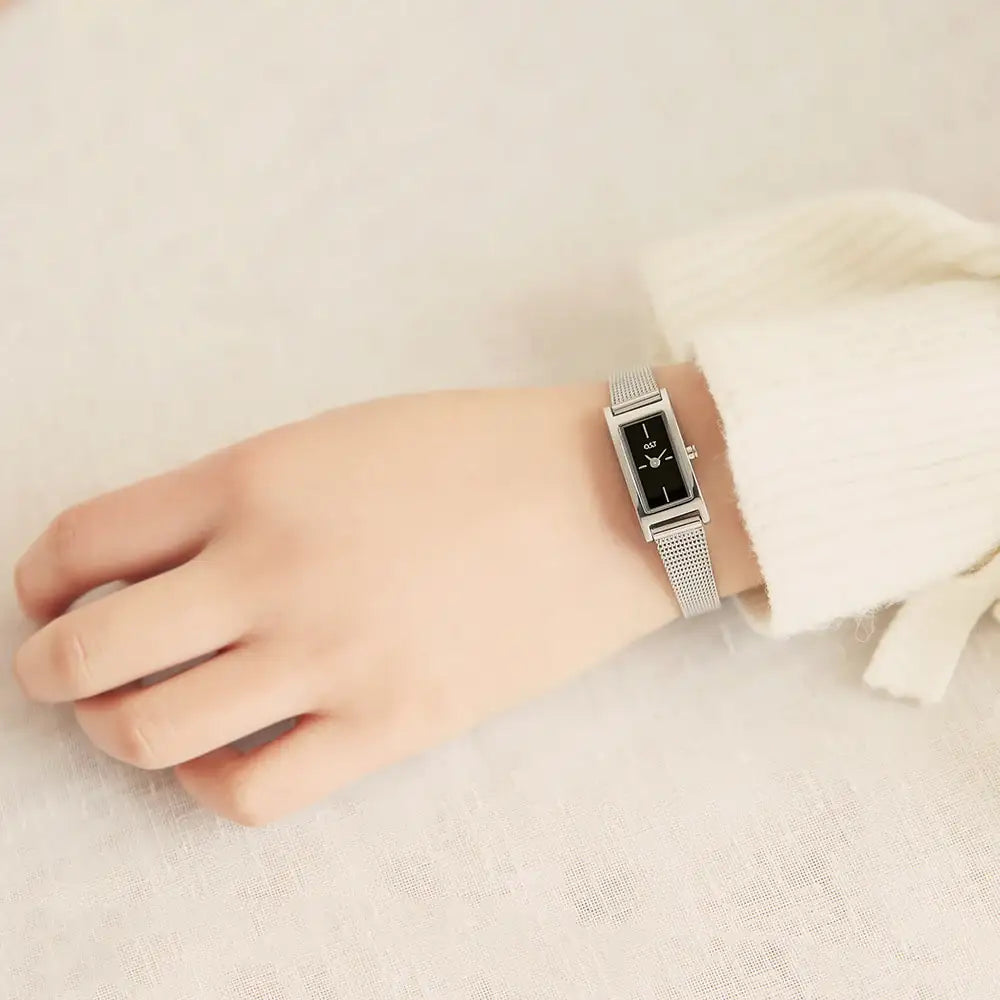 OST - Modern Slim Square Women's Mesh Watch - OST - Watch - Harumio