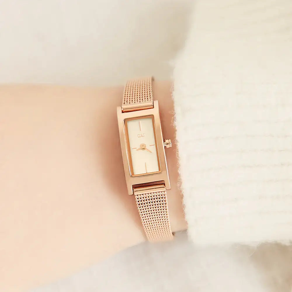 OST - Modern Slim Square Women's Mesh Watch - OST - Watch - Harumio