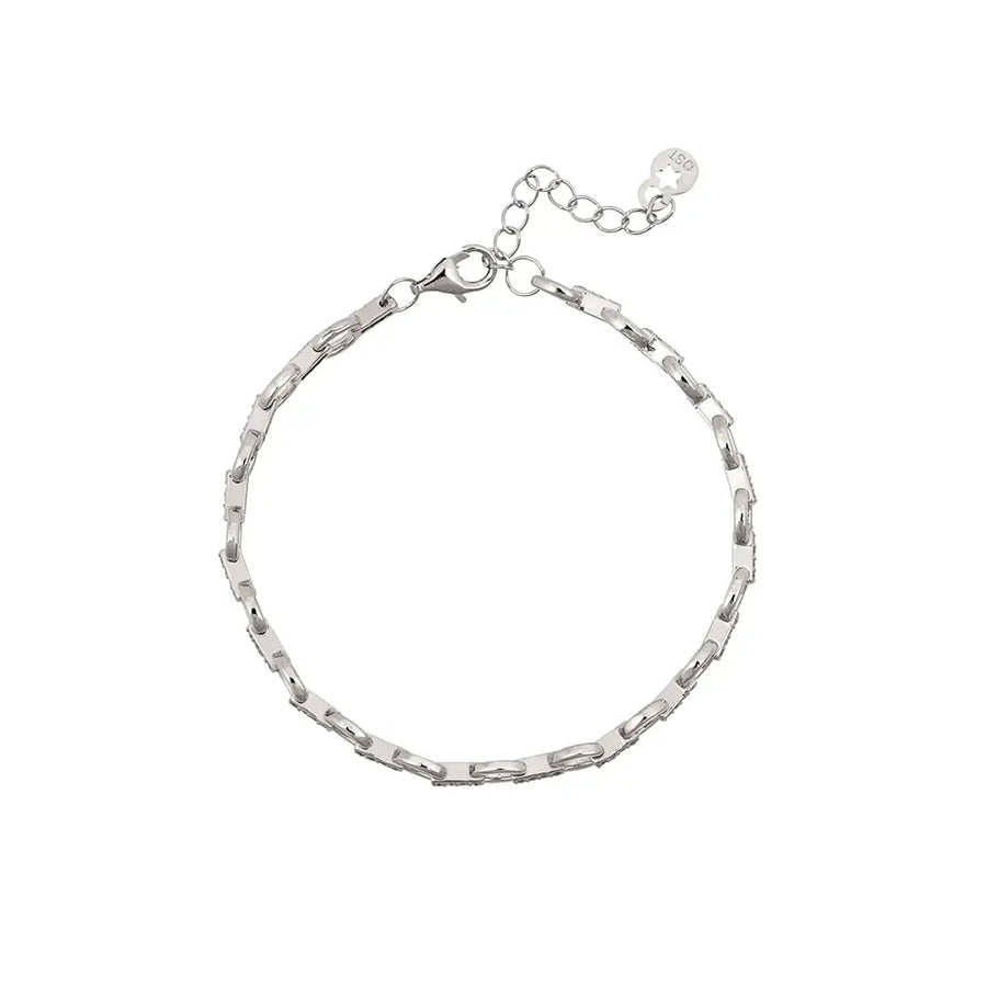 OST - Daily Cubic Link Around Silver Bracelet - OST - Jewelry - Harumio
