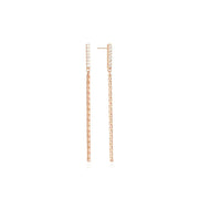 OST - Cubic Rose Gold Drop Earrings - OST - Jewelry - Harumio