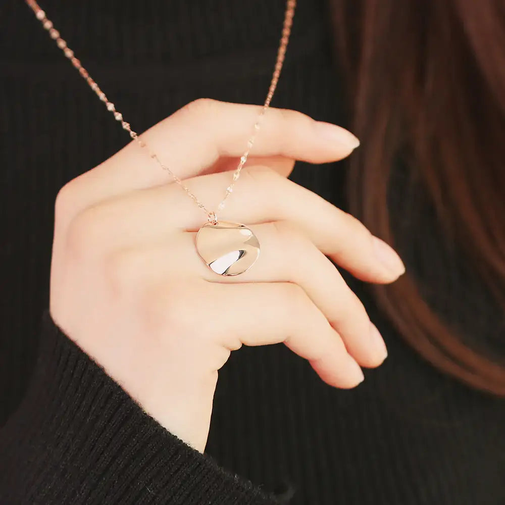 OST - Simple Antique Coin Pendant Necklace - OST - Jewelry - Harumio