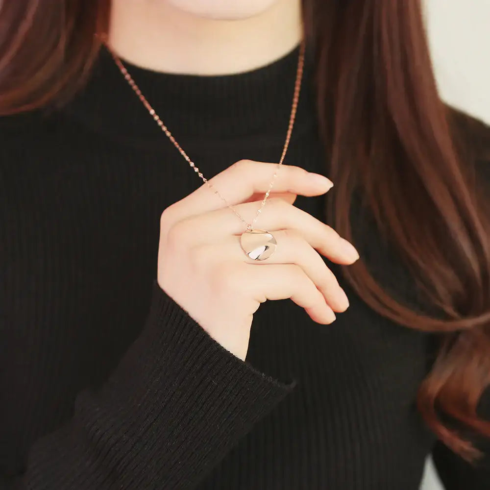 OST - Simple Antique Coin Pendant Necklace - OST - Jewelry - Harumio