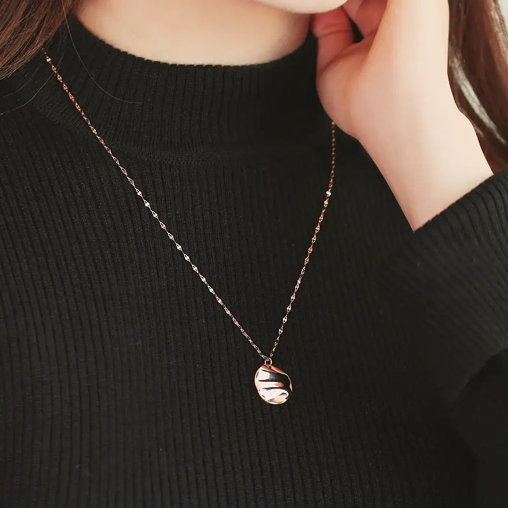 OST - Simple Antique Coin Pendant Necklace - OST - Jewelry - Harumio
