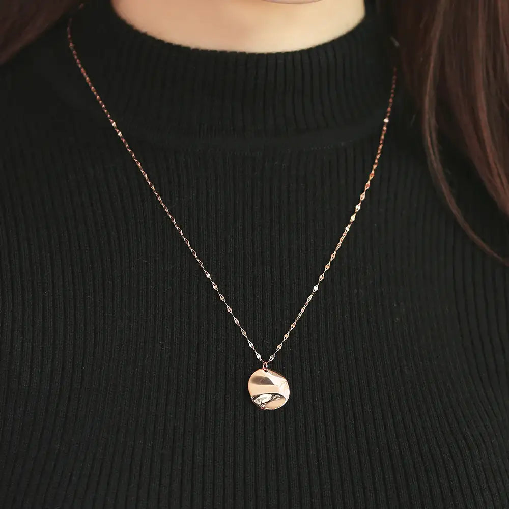 OST - Simple Antique Coin Pendant Necklace - OST - Jewelry - Harumio