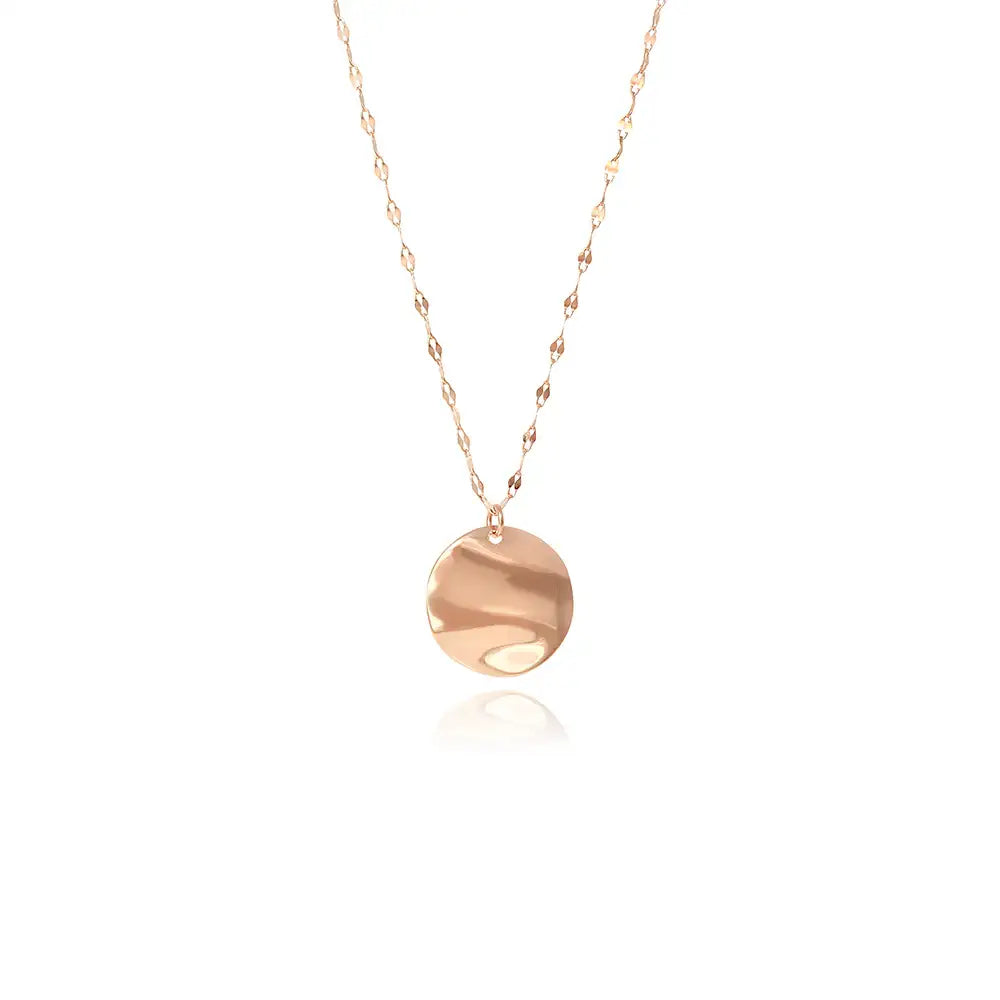 OST - Simple Antique Coin Pendant Necklace - OST - Jewelry - Harumio