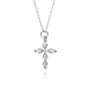 OST - Cubic Cross Silver Necklace - OST - Jewelry - Harumio