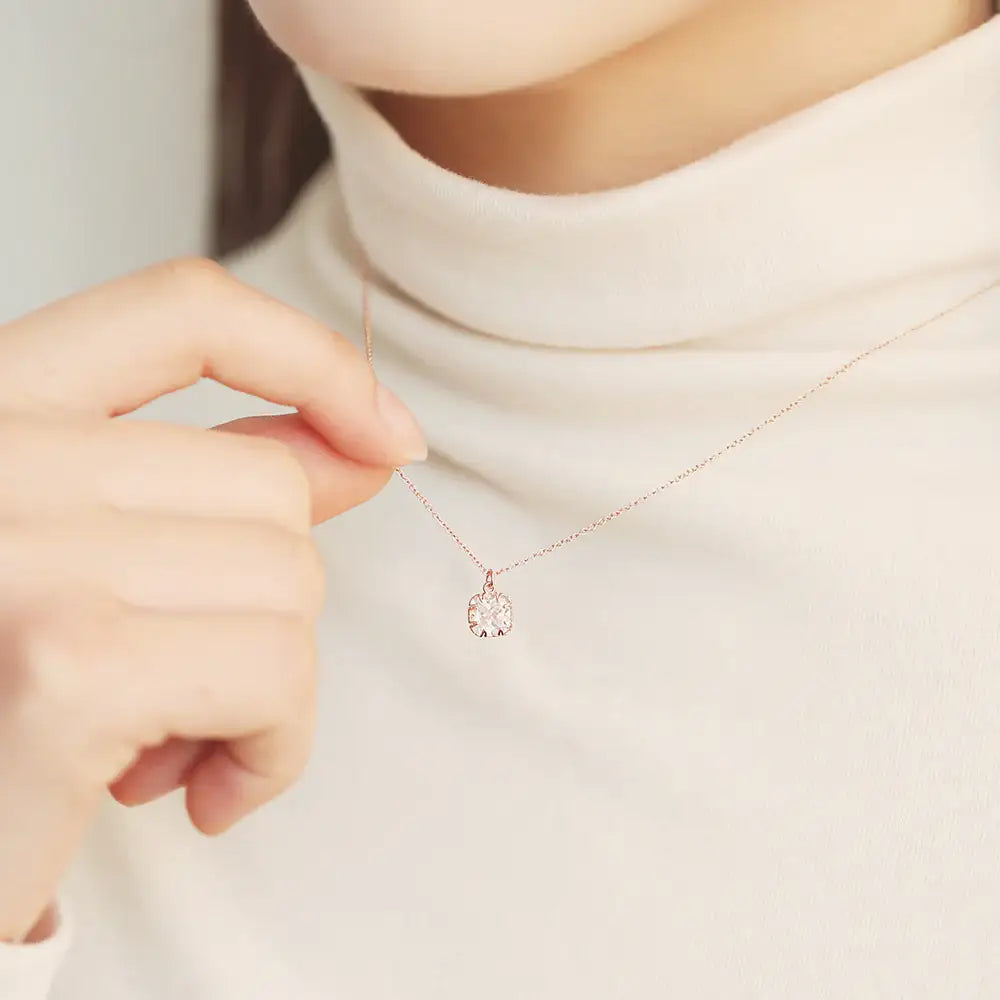 OST - Shiny Round Cubic Necklace - OST - Jewelry - Harumio