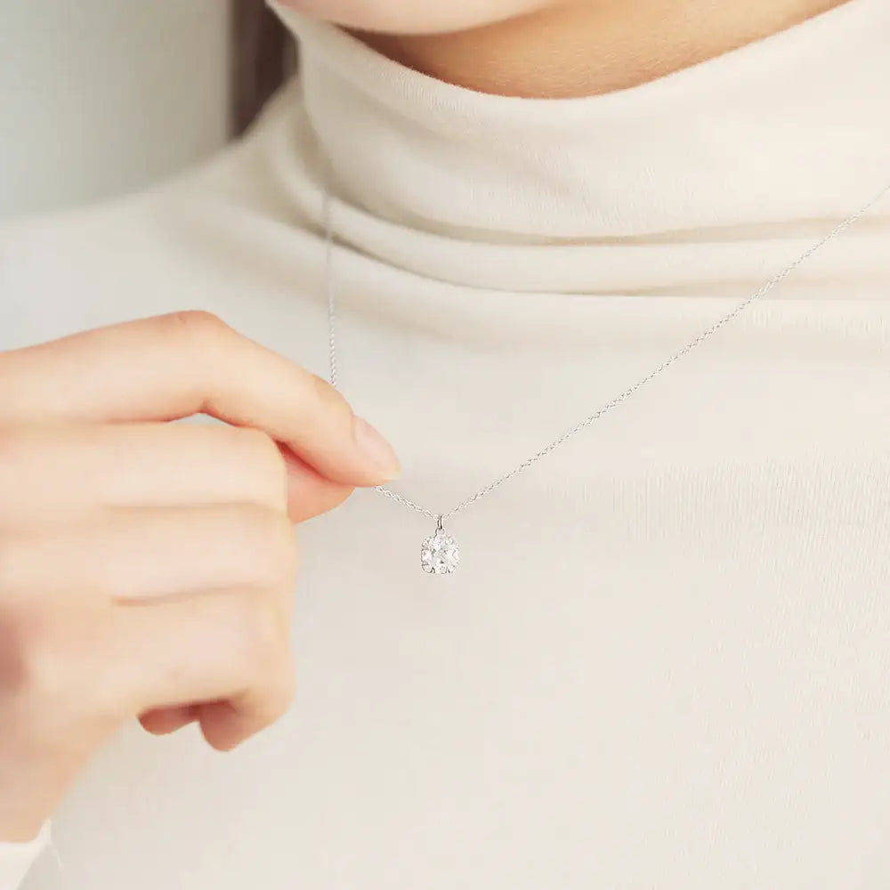 OST - Shiny Round Cubic Necklace - OST - Jewelry - Harumio
