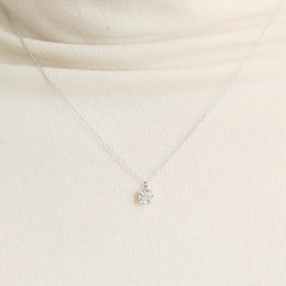 OST - Shiny Round Cubic Necklace - OST - Jewelry - Harumio