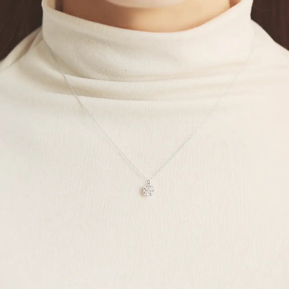 OST - Shiny Round Cubic Necklace - OST - Jewelry - Harumio