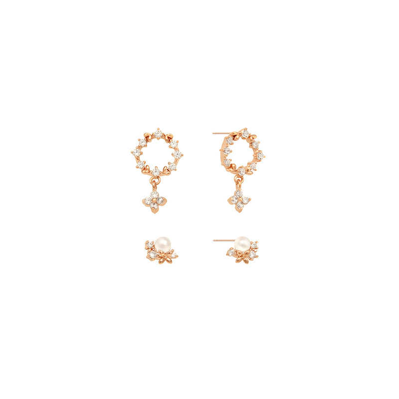 OST - Pearl Point Earrings Set