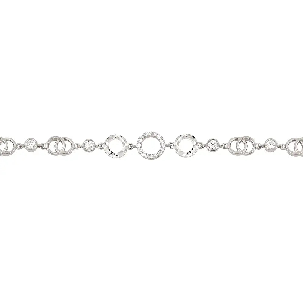 OST - Round Twisted Line Cubic Silver Bracelet - OST - Jewelry - Harumio
