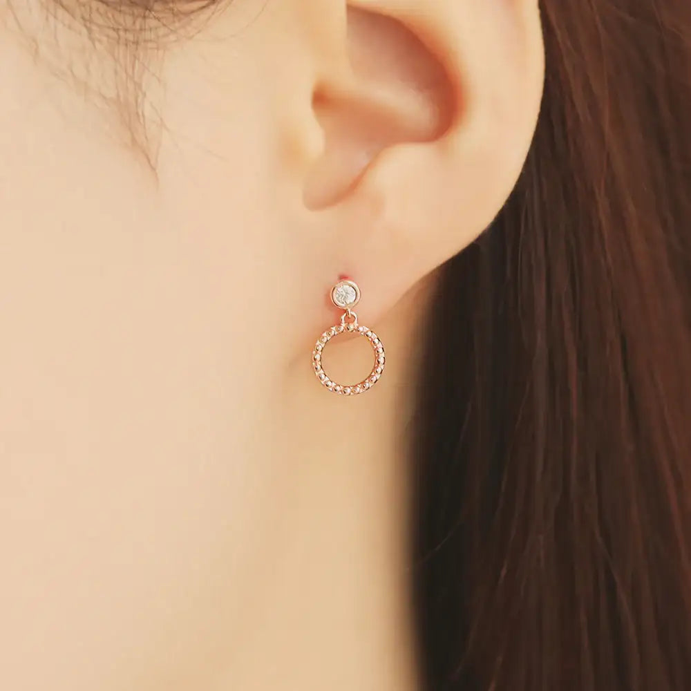 OST - Rose Gold Cutie Shape Earrings Set - OST - Jewelry - Harumio