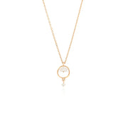 OST - Half Moon Cubic Drop Necklace - OST - Jewelry - Harumio