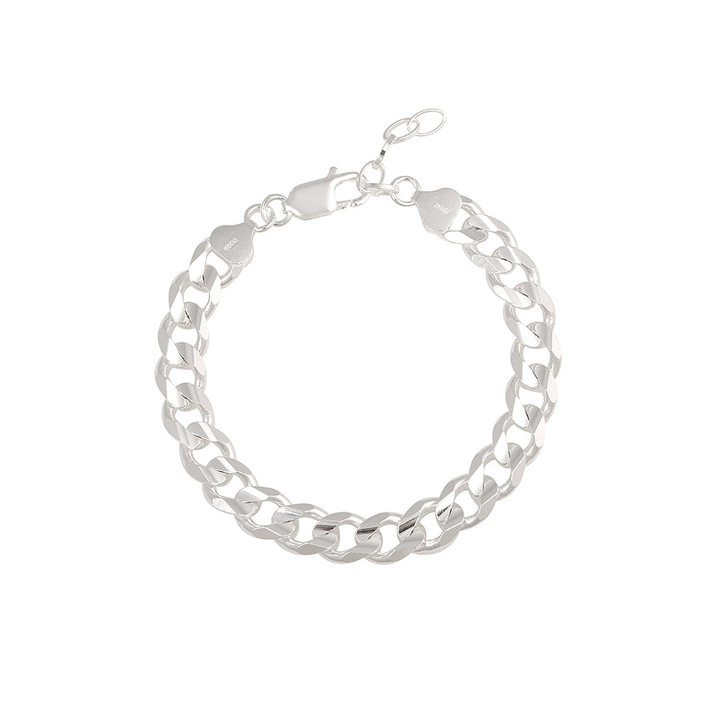 OST - Unique Bold Chain Men's Couple Silver Bracelet