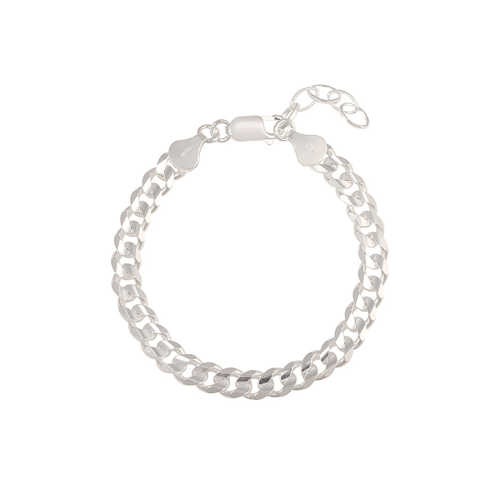 OST - Unique Bold Chain Women's Couple Silver Bracelet