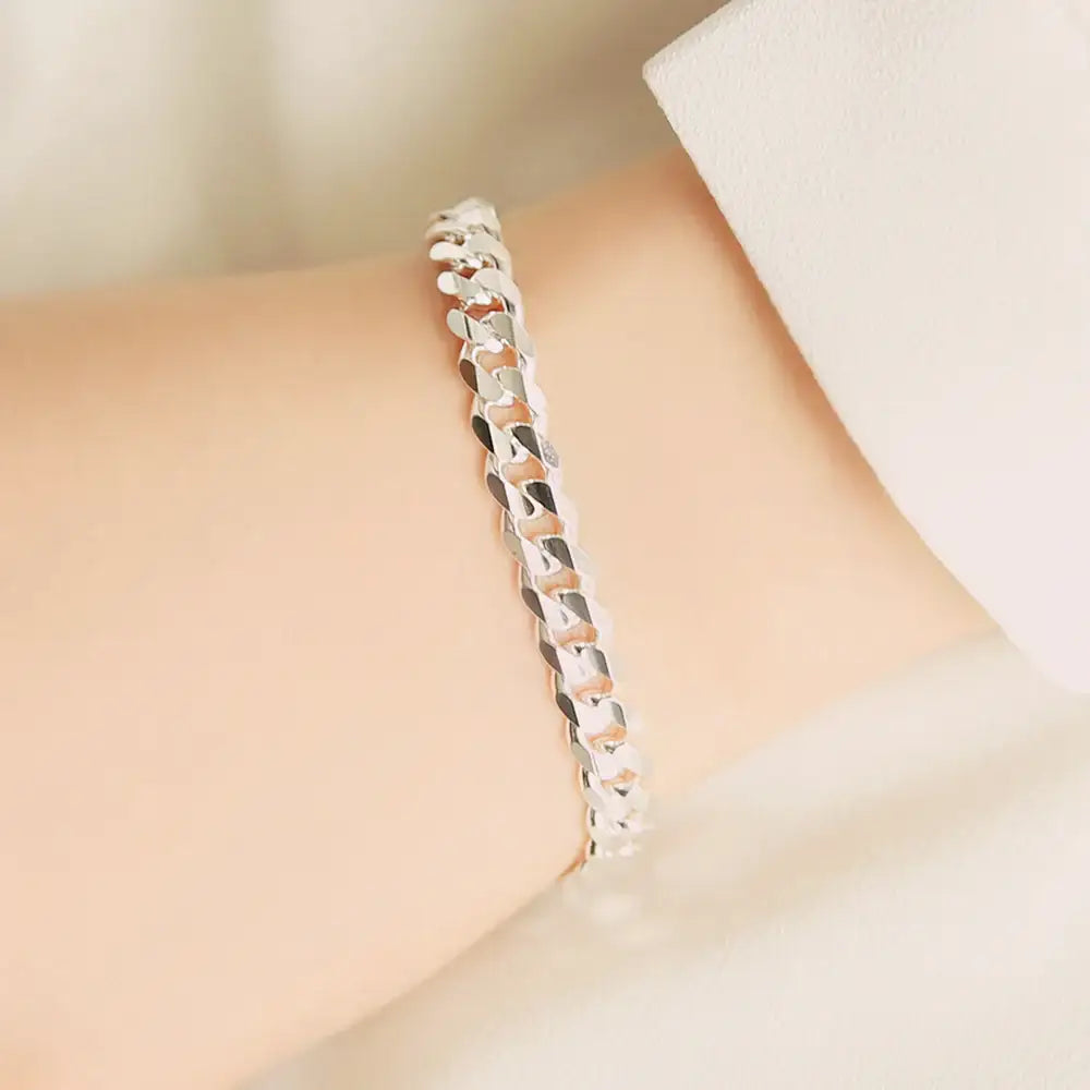 OST - Unique Bold Chain Women's Couple Silver Bracelet - OST - Jewelry - Harumio