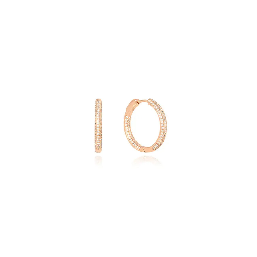 OST - Glam Triple Cubic Rose Gold Ring Earrings - OST - Jewelry - Harumio