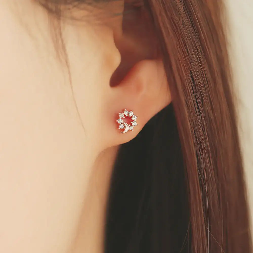 OST - Moonlight Cat Earrings Set - OST - Jewelry - Harumio