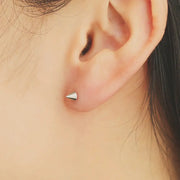 OST - Triangle Silver Plated Ear Pierce - OST - Jewelry - Harumio