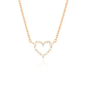 OST - Lovely Heart Ring Cubic Necklace - OST - Jewelry - Harumio