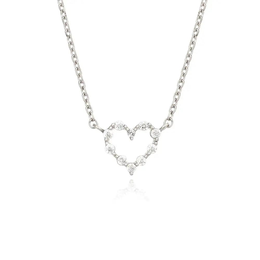 OST - Lovely Heart Ring Cubic Necklace - OST - Jewelry - Harumio