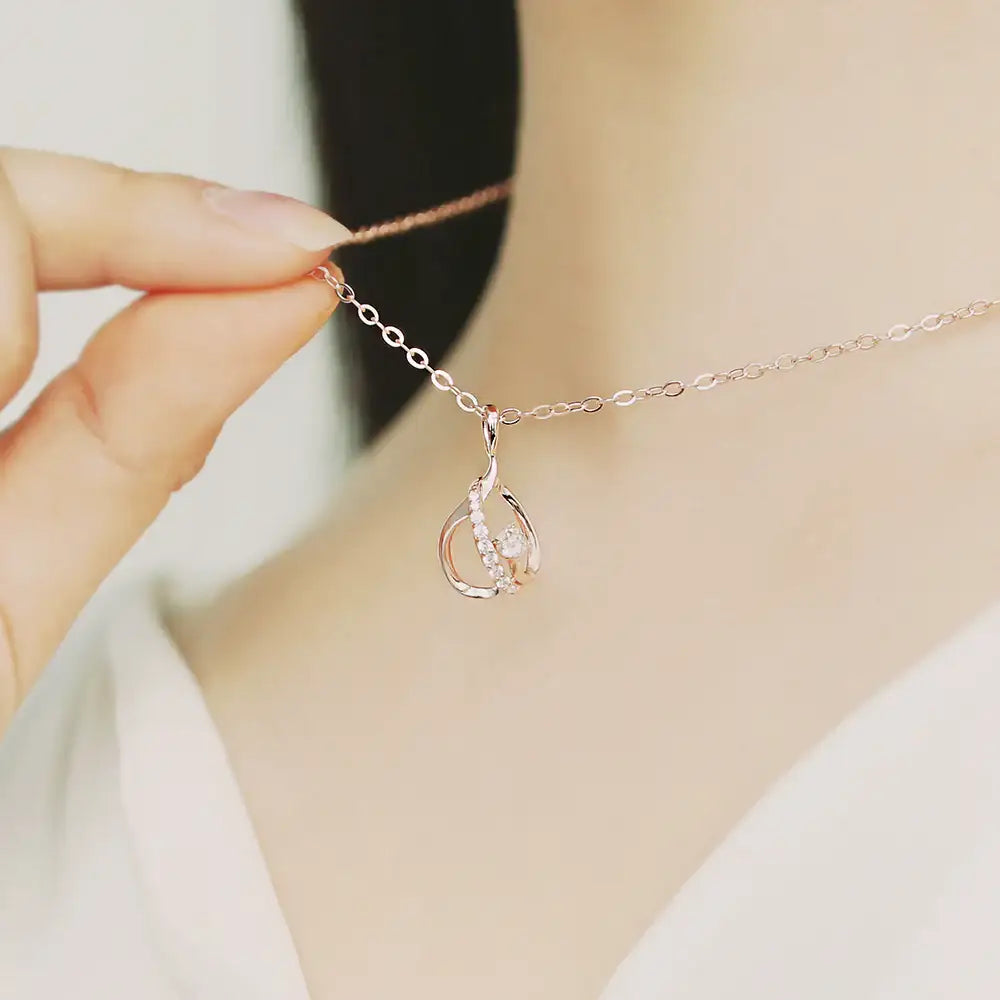 OST - Double Water Drop Necklace - OST - Jewelry - Harumio
