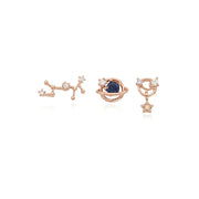 OST - December Tanzanite Rose Gold Ear Piercing Set - OST - Jewelry - Harumio