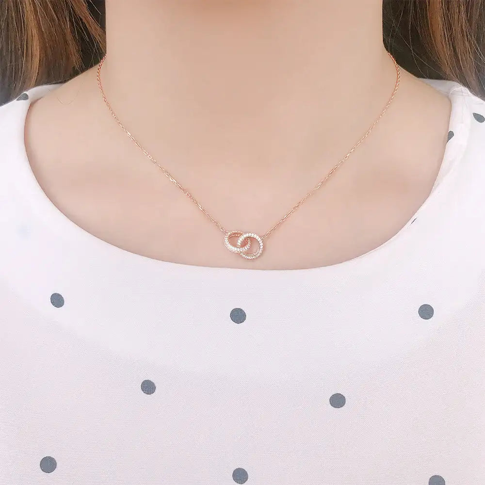 OST - Glam Doubling Rose Gold Bold Necklace - OST - Jewelry - Harumio