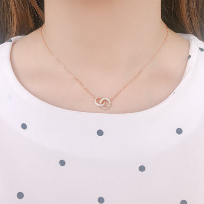OST - Glam Doubling Rose Gold Bold Necklace