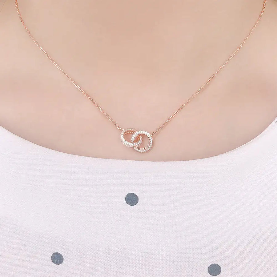 OST - Glam Doubling Rose Gold Bold Necklace - OST - Jewelry - Harumio