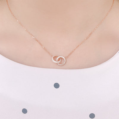 OST - Glam Doubling Rose Gold Bold Necklace