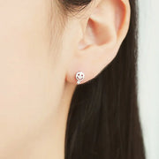 OST - Smile Coin Silver Ear Pierce - OST - Jewelry - Harumio