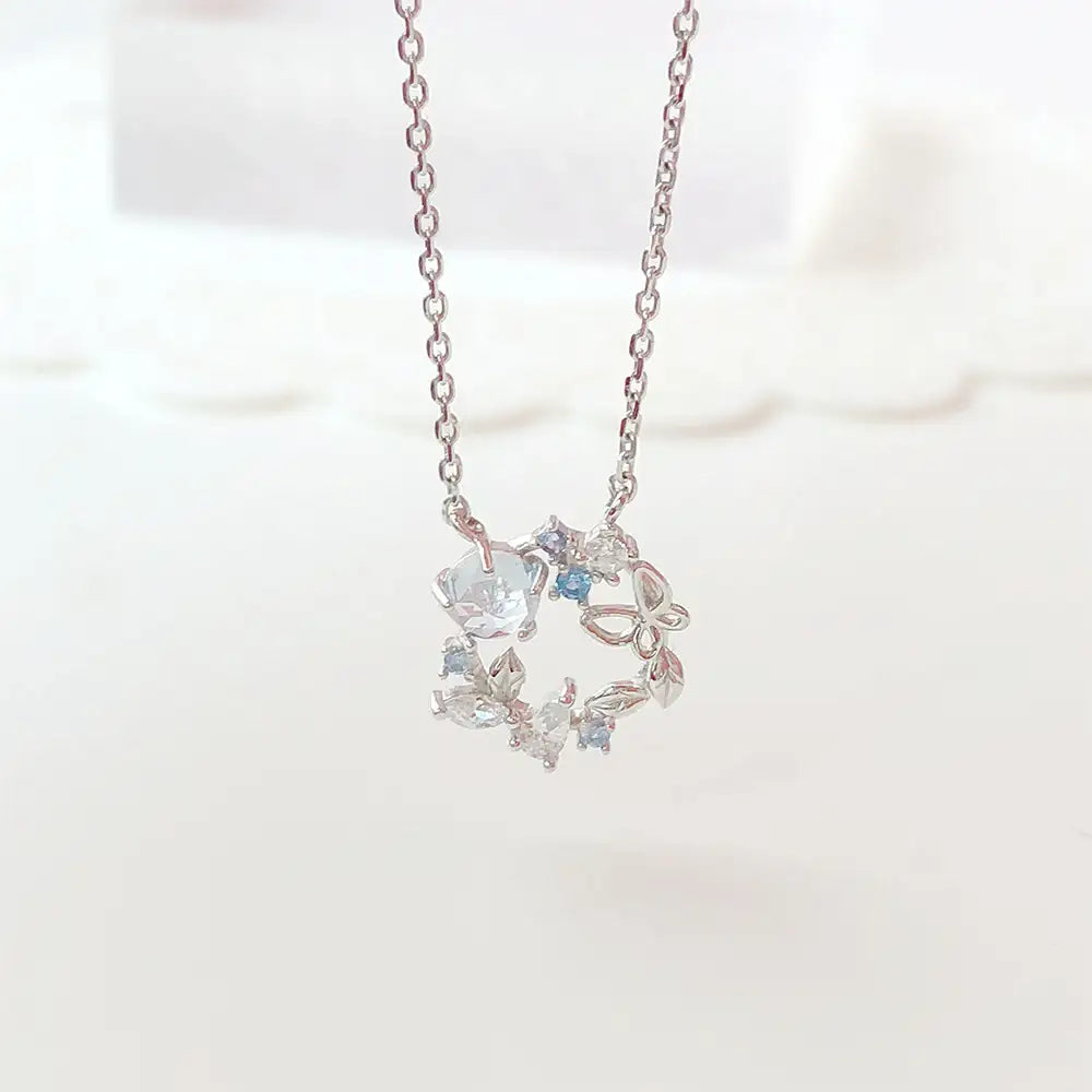 OST - Aloha Blue Ice Women's Silver Necklace - OST - Jewelry - Harumio