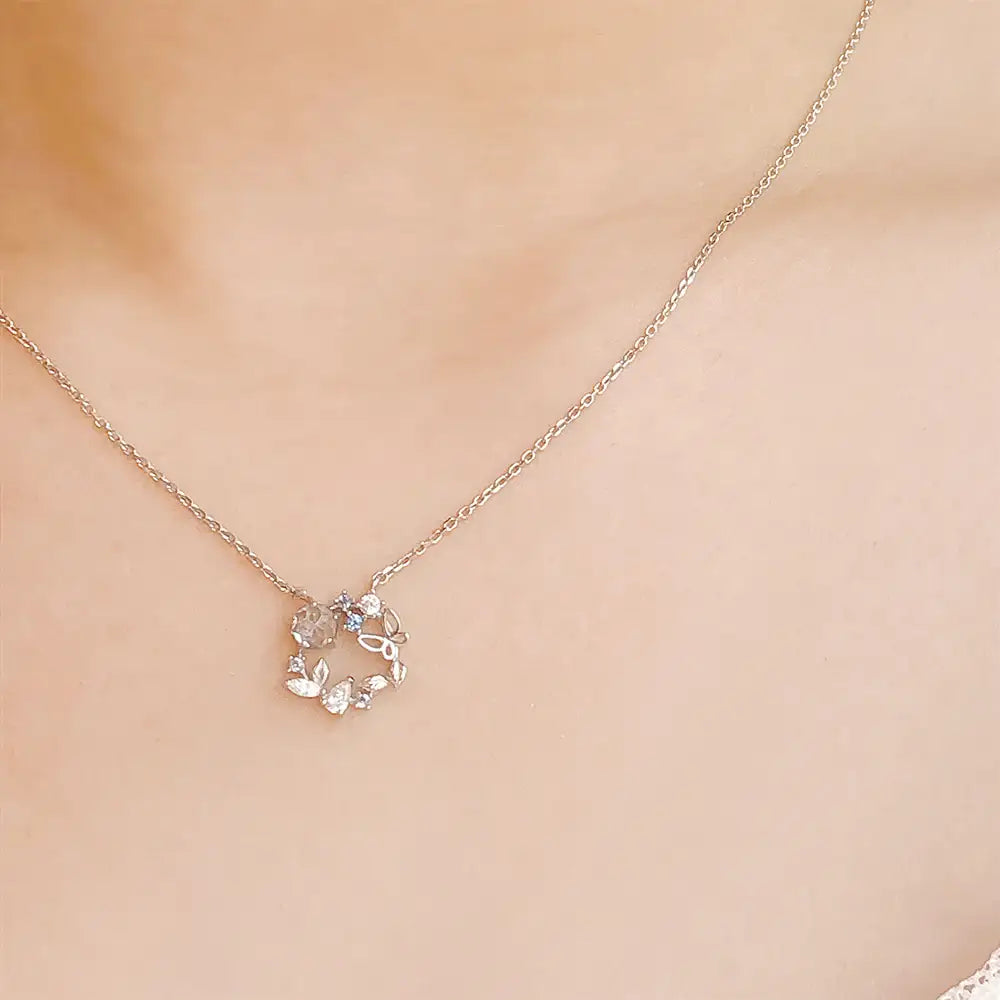 OST - Aloha Blue Ice Women's Silver Necklace - OST - Jewelry - Harumio